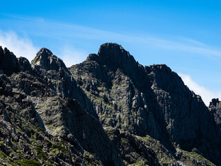 涸沢岳から望むジャンダルム