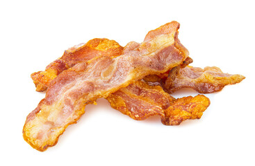 Bacon isolated on white background