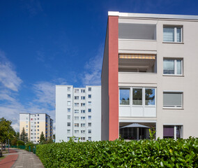 Wohngebäude, monotone Mehrfamilienhäuser, Bremen, Deutschland, Europa