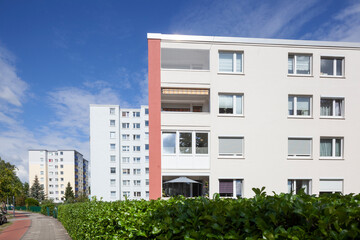 Wohngebäude, monotone Mehrfamilienhäuser, Bremen, Deutschland, Europa