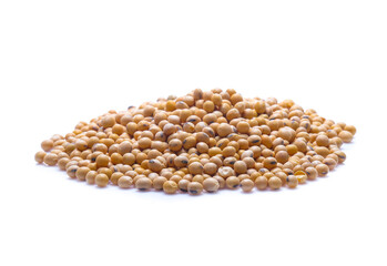 Soybeans  isolated on white background