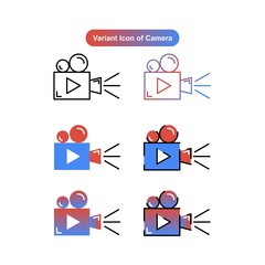 Variant icon of camera video