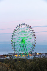 Fototapeta premium 兵庫県 淡路ハイウェイオアシス 夕景・夜景