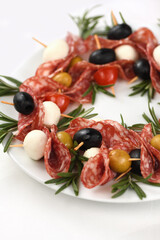 Christmas wreath - antipasto.