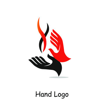 A Hand tipe logo, Crativision  Gradint colour, exclusive hand logo