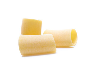 dry Italian pasta isolated on white background