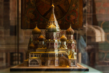 Interior Catedral de San Basilio, Ciudad de Moscu, Rusia.