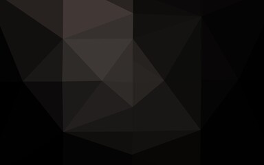 Dark Black vector shining triangular template.