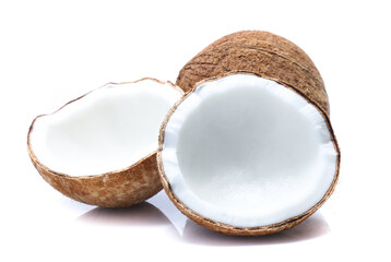 coconuts isolated on  white background