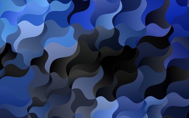 Light BLUE vector pattern with liquid shapes.