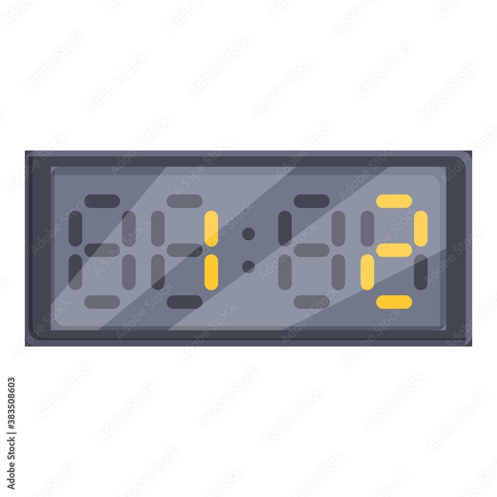 Poster change player board icon. cartoon of change player board vector icon for web design isolated on whit