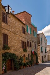 Fototapeta na wymiar Altstadt von Pienza in der Toskana in Italien 
