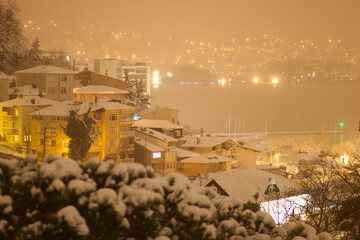 Winter night in the İstanbul city