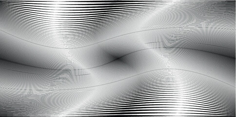 Vector Striped Background . Horizontal Black Lines