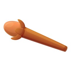 Cinnamon stick grain icon. Cartoon of cinnamon stick grain vector icon for web design isolated on white background