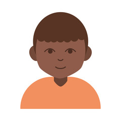 hindu boy cartoon character flat icon