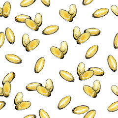 Pattern with fish oil capsules