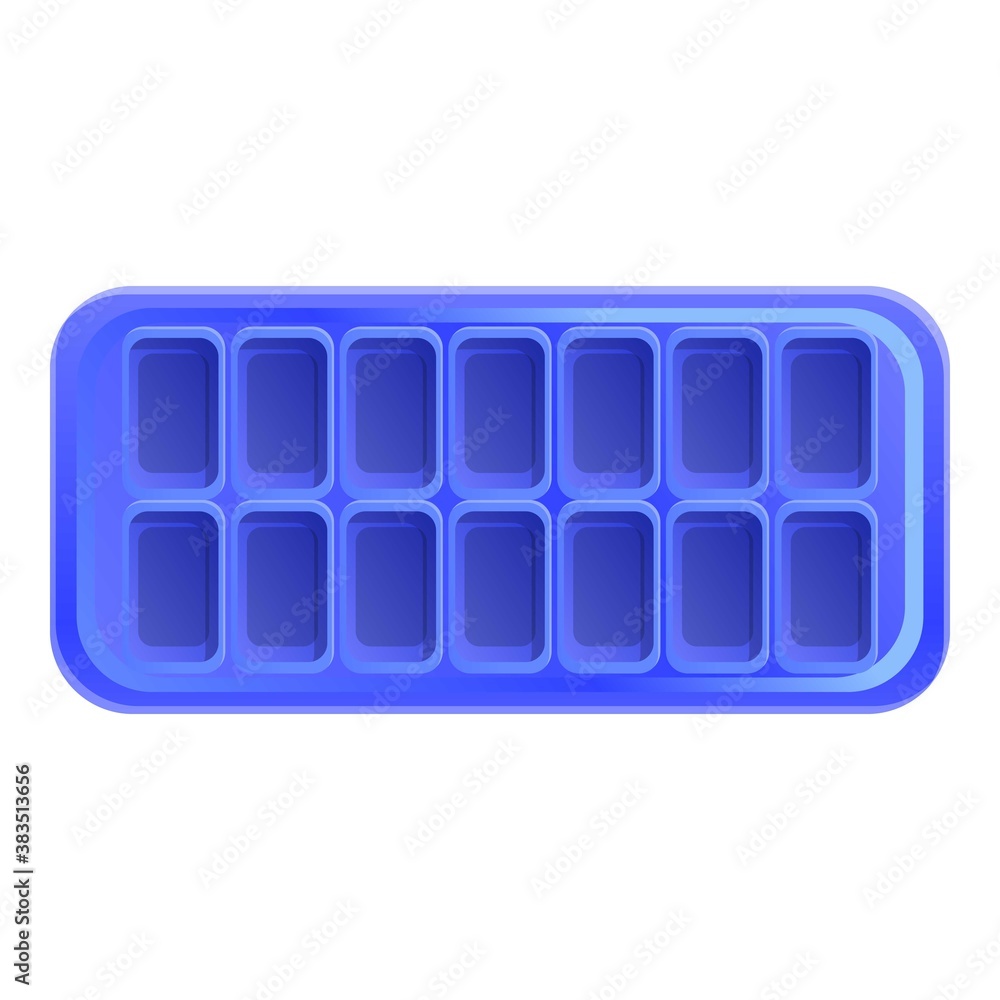 Aufkleber ice cube container icon. cartoon of ice cube container vector icon for web design isolated on white 