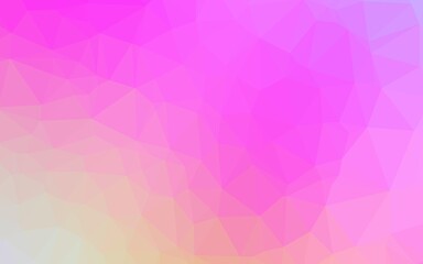 Obraz premium Light Pink vector blurry triangle texture.