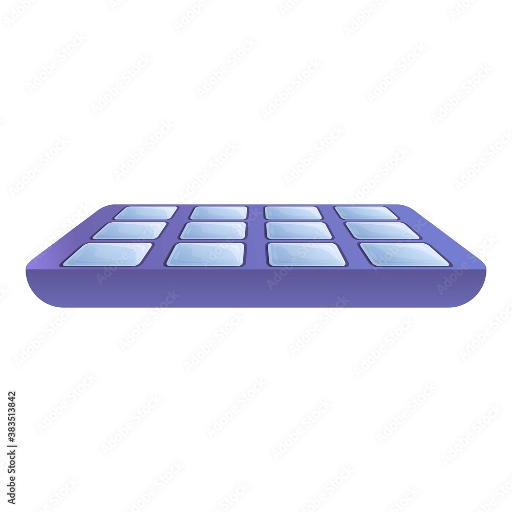 Poster freezer ice cube tray icon. cartoon of freezer ice cube tray vector icon for web design isolated on 