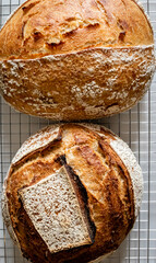 Fresh homemade baked bread, natural and healthy