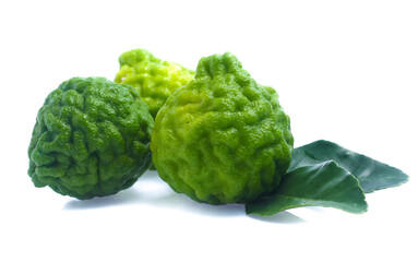 Bergamot fruit isolated on white background