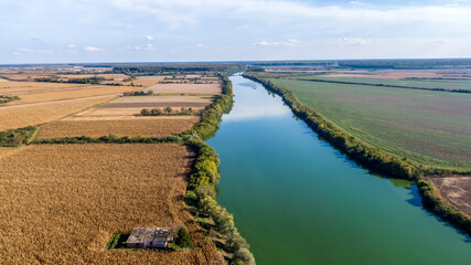 Panorama of Bosut and surroundings