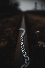 The chain on the rails