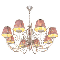 Chandelier in vintage style isolated on white background