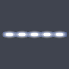 Modern led strip lights icon. Cartoon of modern led strip lights vector icon for web design isolated on white background