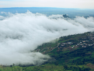 Mountain road at  phu tubberk in Phu Hin Rong Kla  Phetchabun Province Asia Thailand
