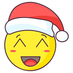 Santa Blush Emoji 