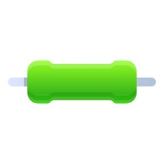 Component capacitor icon. Cartoon of component capacitor vector icon for web design isolated on white background