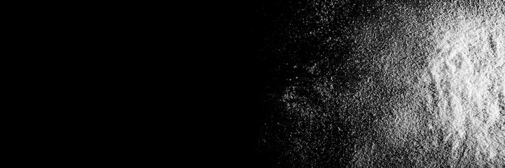 snow  on the black paper backgrounds