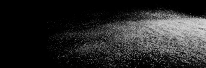 snow  on the black paper backgrounds