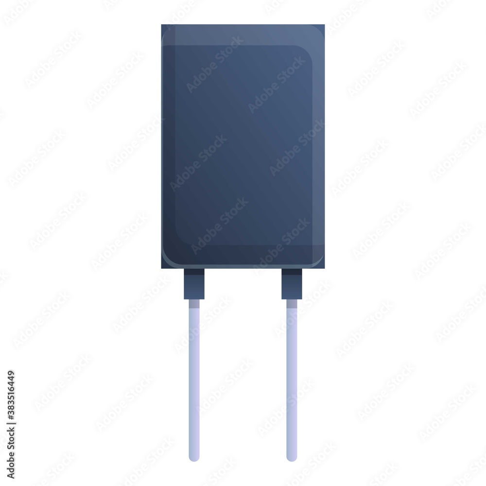 Poster network capacitor icon. cartoon of network capacitor vector icon for web design isolated on white ba
