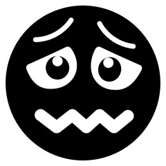 Obraz premium Confounded Emoji 