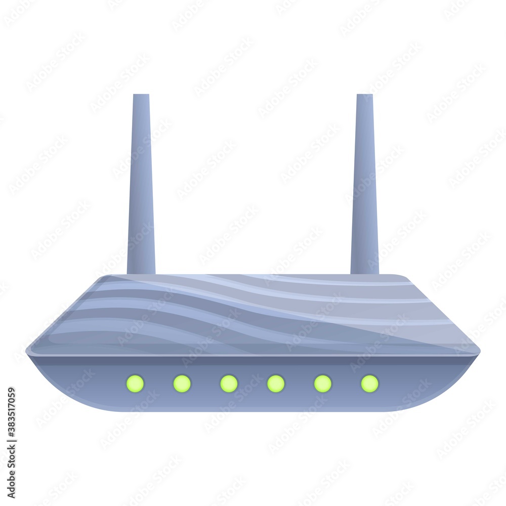 Poster wifi internet modem icon. cartoon of wifi internet modem vector icon for web design isolated on whit