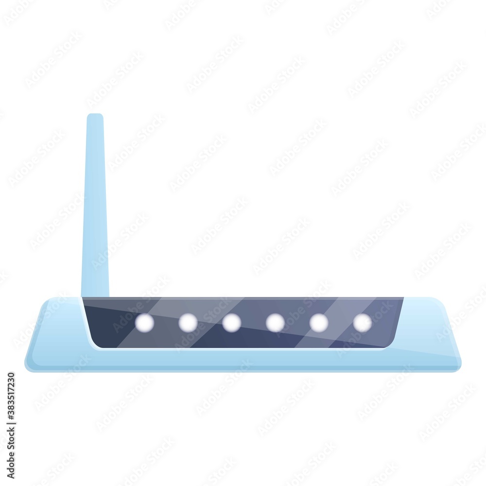 Poster wifi modem communication icon. cartoon of wifi modem communication vector icon for web design isolat