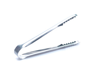 Ice tongs isolated on a white background
