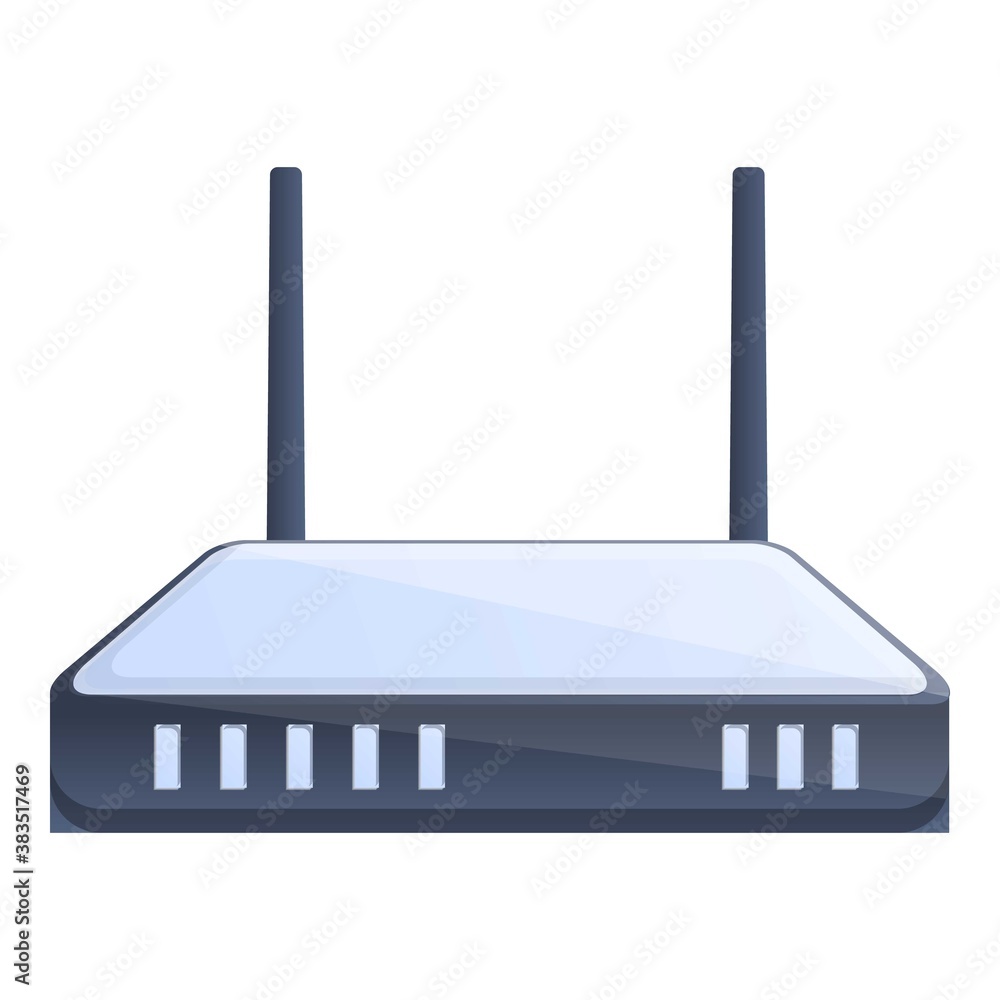 Poster wifi modem 3g icon. cartoon of wifi modem 3g vector icon for web design isolated on white background
