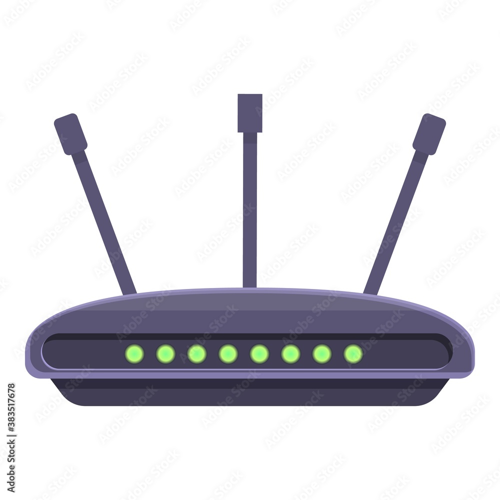 Poster wifi modem connection icon. cartoon of wifi modem connection vector icon for web design isolated on 