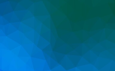 Light Blue, Green vector polygonal background.