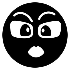 Naklejka premium Wonder Emoji 
