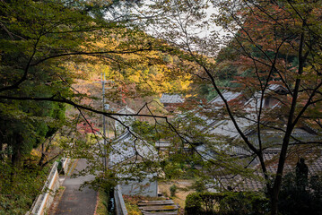 兵庫県・悠久の歴史を重ねる山影の秋