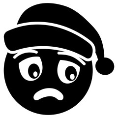 Sad Santa Emoji 