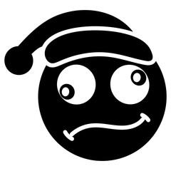 Confused Santa Emoji 