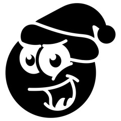 Happy Santa Emoji 