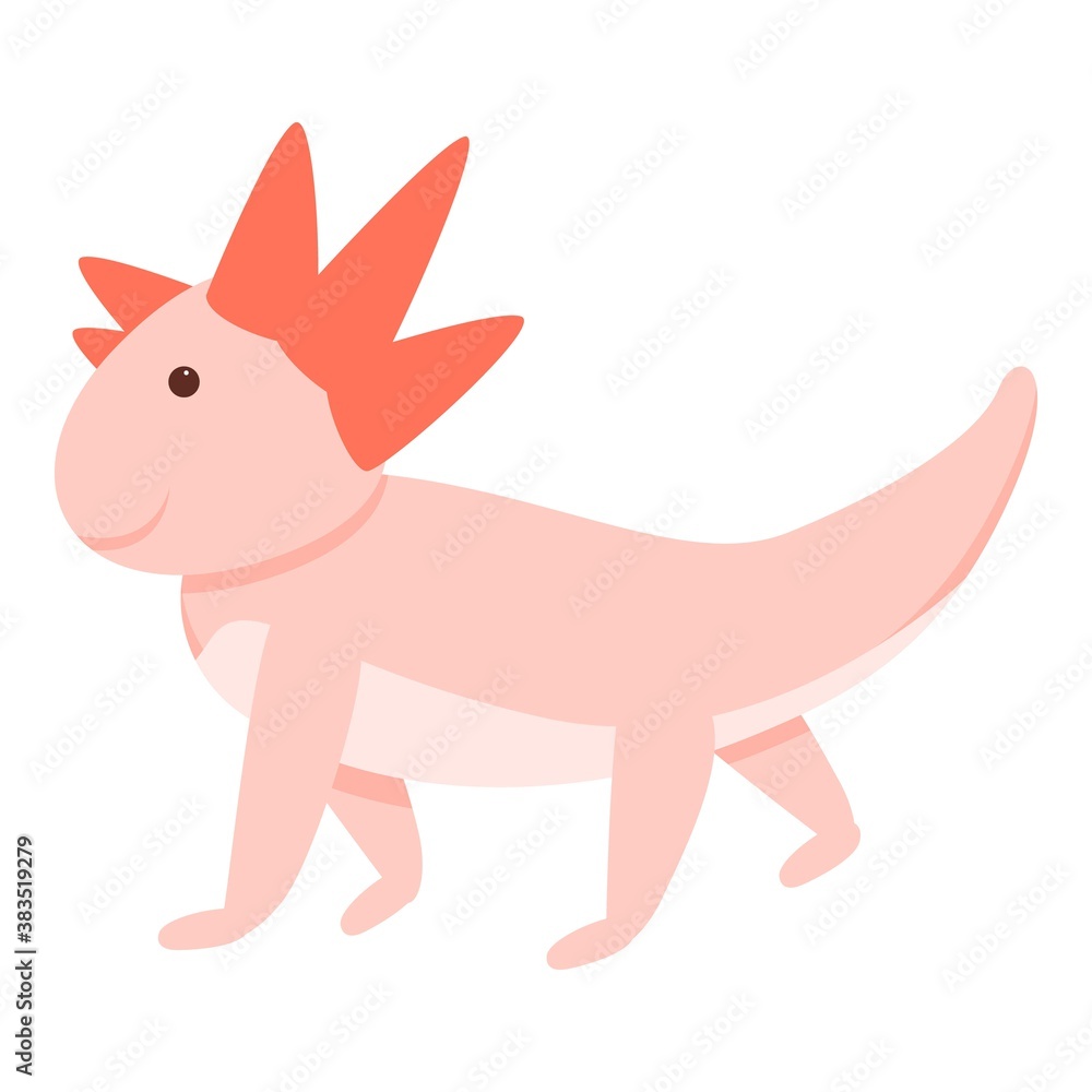 Poster axolotl icon. cartoon of axolotl vector icon for web design isolated on white background