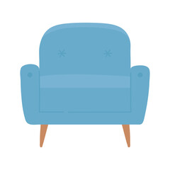 armchair furniture comfort isolated design white background